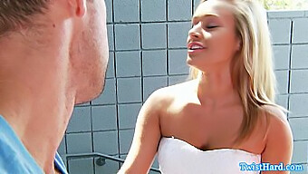 Blonde Pornstar Kennedy Leigh Swallows Cum After Deepthroating