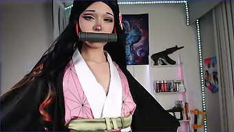 Nezuko, La Puta Del Tentáculo, Recibe Una Corrida Interna En Un Dibujo Animado Porno Puta