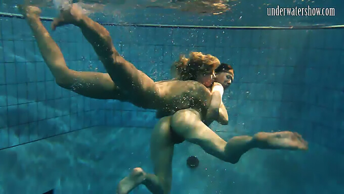 Erotic Underwater Swim With A Big Tits Babe