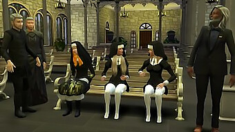 Cheating Stepdads Get Naughty With Young Nuns