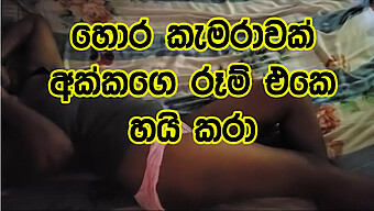 Sri Lankan 18-Year-Old Step Sister Gives A Big Cock Handjob