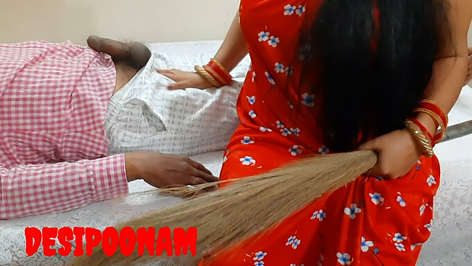 Desi Poonam Gets Dominated By Her Husband'S Younger Brother In This Hardcore Video