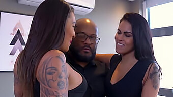 Big Ass Latina Threesome With Anal Finish