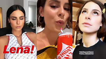 Európai Babe Lena Meyer Megmutatja Maszturbációs Képességeit