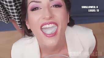 Annie Reis Takes On 107 Cumshots In A Bukkake Orgy Video