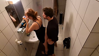 Teen (18+) Gets Brutally Fucked In A Public Bathroom