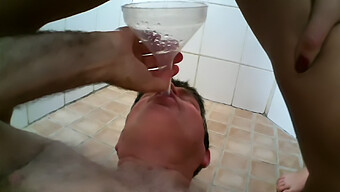 Femdom Mistress Ties Up And Drinks The Piss Of Her Submissive Slaves