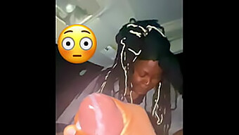 Ebony Car Ride Ends With Public Cumshot