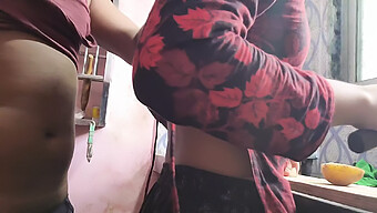 18-Year-Old Indian Girl Shows Off Her Big Tits And Homemade Skills