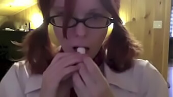 Redhead Teen Masturbates With Sex Toy