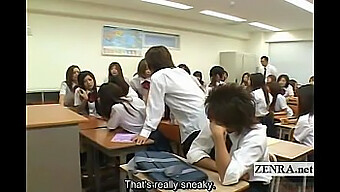 Teen (18+) Japanese Schoolgirl Gets Stripped By Classmates In Public