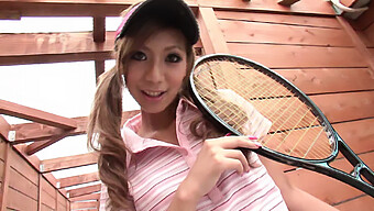 Brown-Haired Oriental Girl Mari Sasaki Suffers From Megacrampie After Fingering