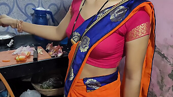 Indian Housewife Shares Her Kitchen With A Young Lover