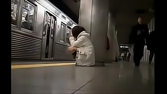 Japanese Girl Gets Her Panties Removed In A Public Train