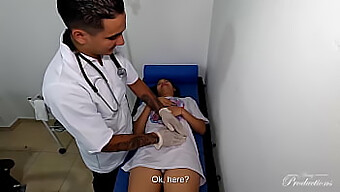 Latina Doctor Gives Blowjob And Swallows Cum After Anal Sex