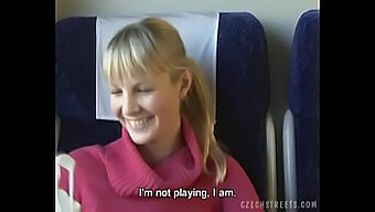 Homemade Video Of A Blonde Girl In A Czech Train