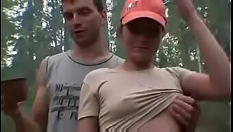 Group Sex In The Great Outdoors: Russian Orgy