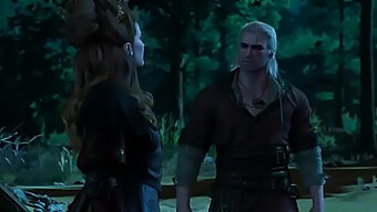 Anna Henrietta และ Geralt จากเกมโรแมนติกของ Rivia