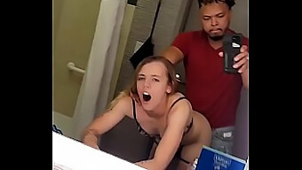 Blowjob And Fucking In A College Bathroom With A Tiny Young Woman