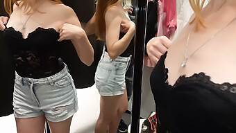 Softcore Gym Session Turns Into A Bra Fitting Experience