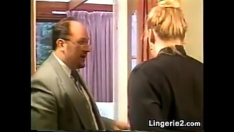 Blonde Woman Gets Spanked By Her Boss In The Workplace