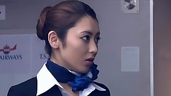 Sexy Flight Attendant Ayu Sakurai In Action